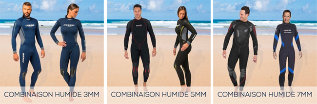 combinaison humide plongée sous-marine