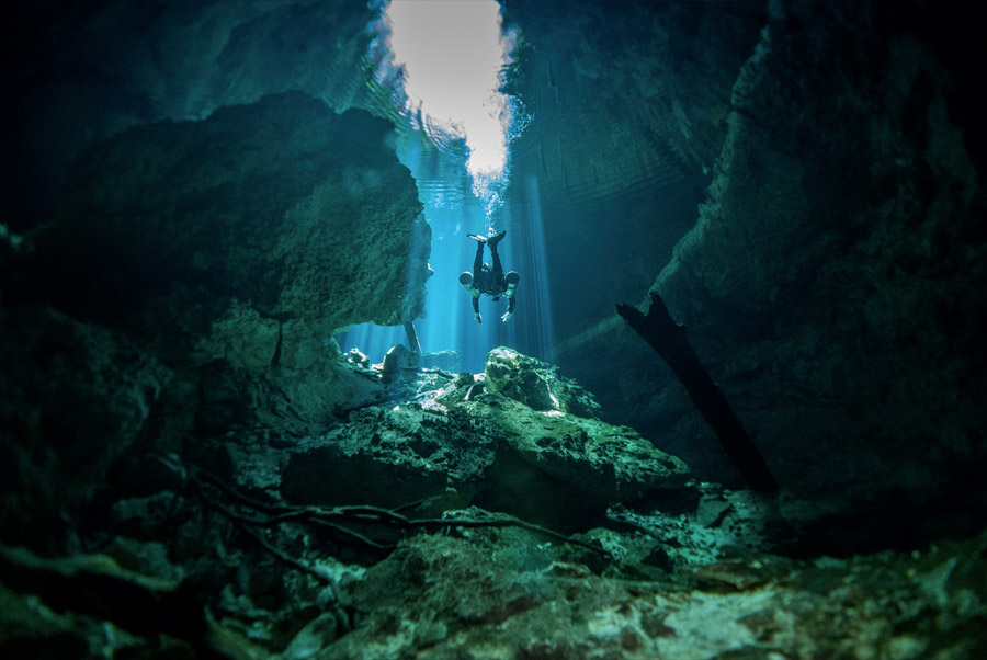 Plonger Grotte Cenotes Mexique