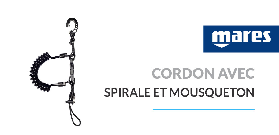 Cordon Spirale Mousqueton Mares