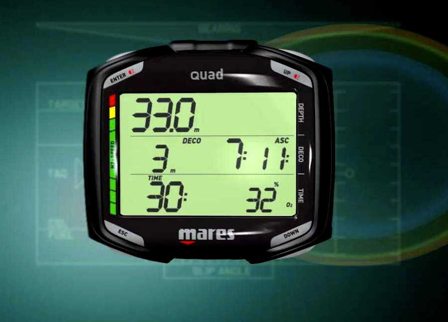 Fonctionnement Ordinateur Plongee Quad Mares