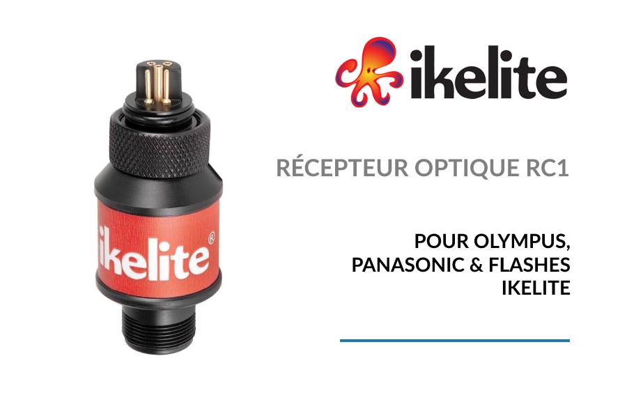 RÉCEPTEUR OPTIQUE RC1 IKELITE POUR OLYMPUS ET PANASONIC ET FLASHES IKELITE DS REF 4412
