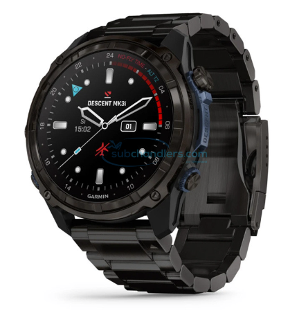 ordinateur descent lk3i carbon gray bracelet titane garmin